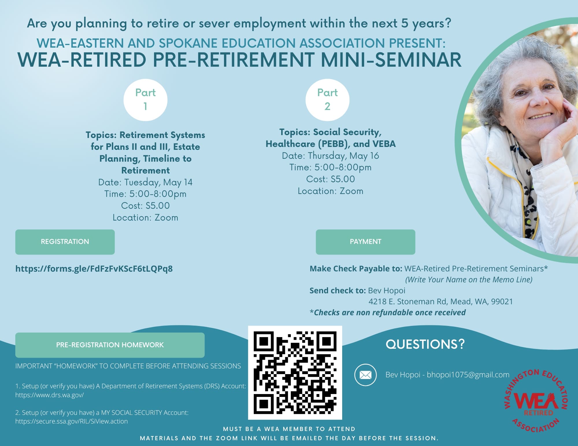 WEA Mini Retirement Flyer May 2024
